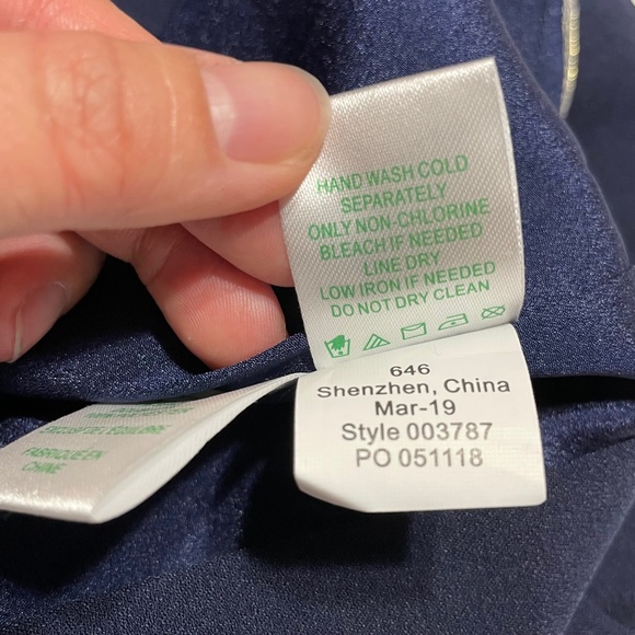 Lilly Pulitzer Britnee Dress NEW Navy Blue Ruffle Lace Back Cocktail Short - Picture 5 of 10